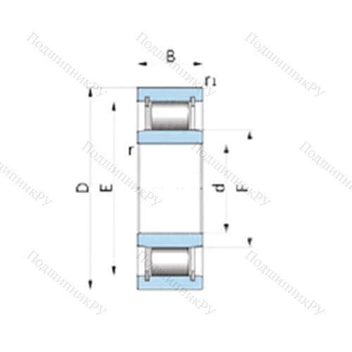 Подшипник роликовый радиальный 70081C 3