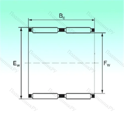 Подшипник игольчатый радиальный K 58x65x36 - ZW от производителя  NBS