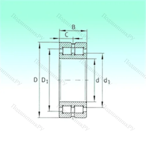 Подшипник роликовый радиальный SL 014872 от производителя  NBS