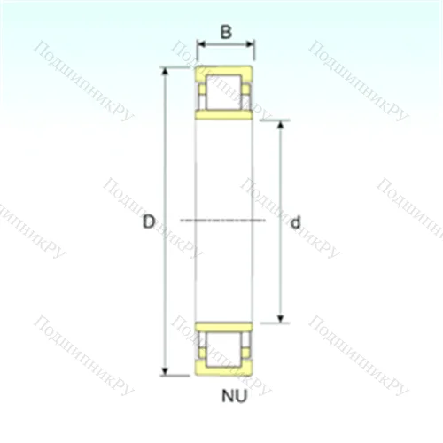 Подшипник роликовый радиальный NU 2256 от производителя  ISB