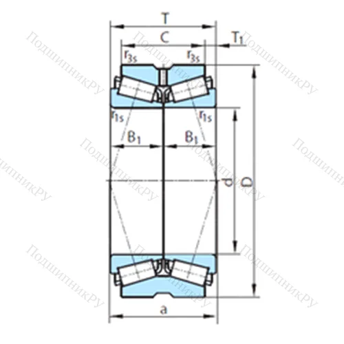 Подшипник роликовый радиально-упорный PSL 610-7 от производителя  PSL