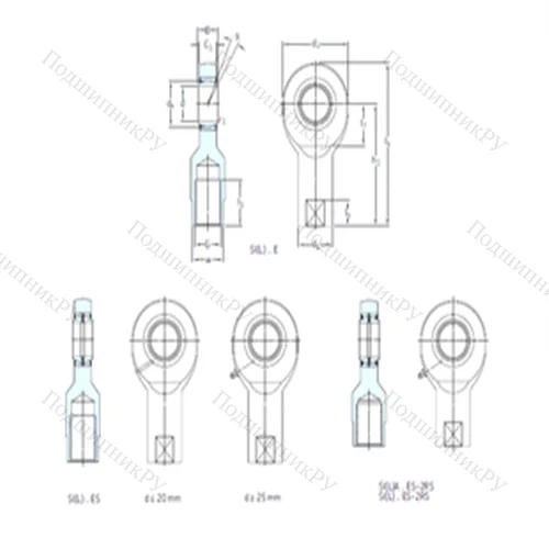 Подшипник скольжения сферический SIA 50ES-2RS от производителя  SKF