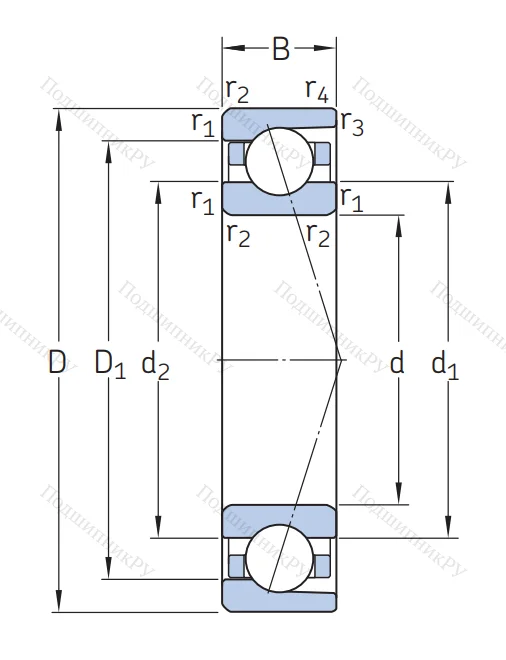 Сверхточный подшипник  71903 CDGA/P 4A