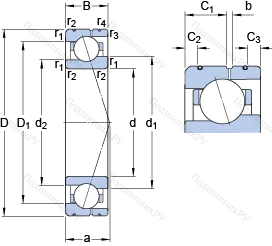 Подшипник 71905 ACE/HCP 4AL в Новосибирске