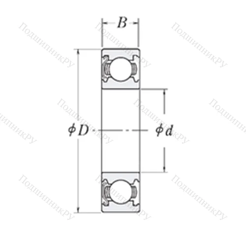 Подшипник шариковый радиальный LJ 1/2-Z от производителя  RHP