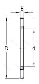 Модификация подшипника 999704 размер 22,2x36,5x2