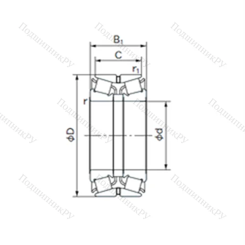 Подшипник роликовый радиально-упорный 120KBE 030 от производителя  NACHI