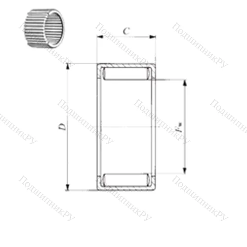 Подшипник игольчатый радиальный YT 3220 от производителя  IKO
