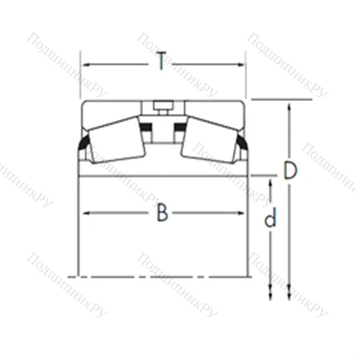 Подшипник роликовый радиально-упорный 14134D/14283 от производителя  TIMKEN