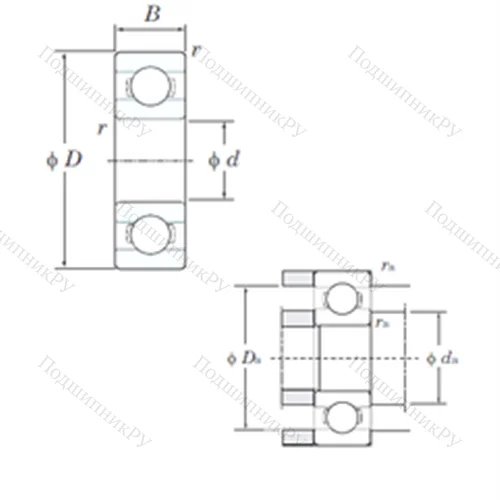 Подшипник шариковый радиальный ML 3008 от производителя  KOYO