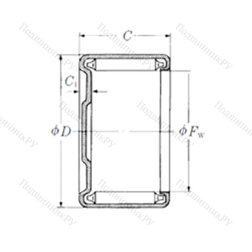 Подшипник игольчатый радиальный M-1161