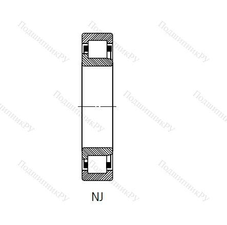 Цилиндрический роликовый подшипник 42226 (NJ 226) в Новосибирске