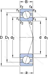 Подшипник 71817 ACD/HCP 4