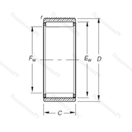 Подшипник игольчатый радиальный RNAO 15X 23X 13 от производителя  TIMKEN