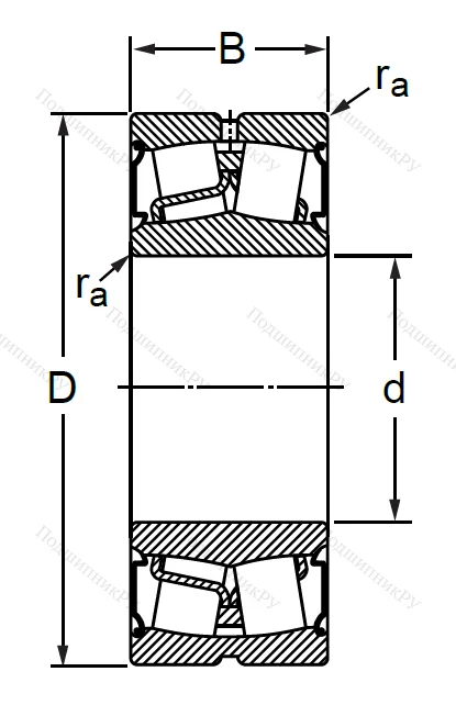 Сферический роликовый подшипник BS 2-2205 2CS в Новосибирске