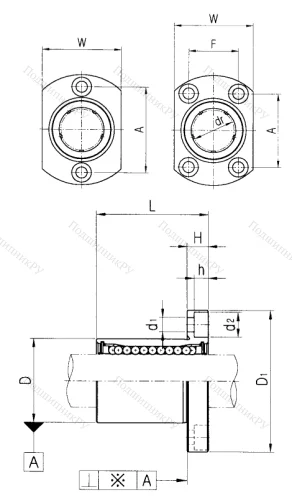 Подшипник LMH 16 UU в Новосибирске