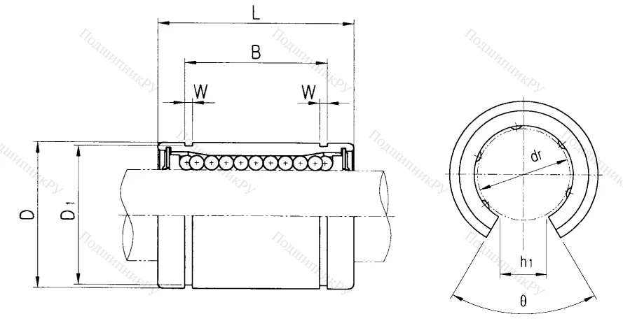 Подшипник LME 16 UU OP в Новосибирске