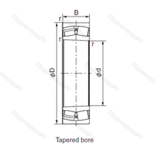 Подшипник роликовый радиальный 23188EK