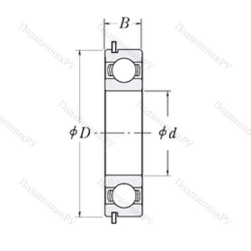 Подшипник шариковый радиальный LJ 1.1/2-NR от производителя  RHP