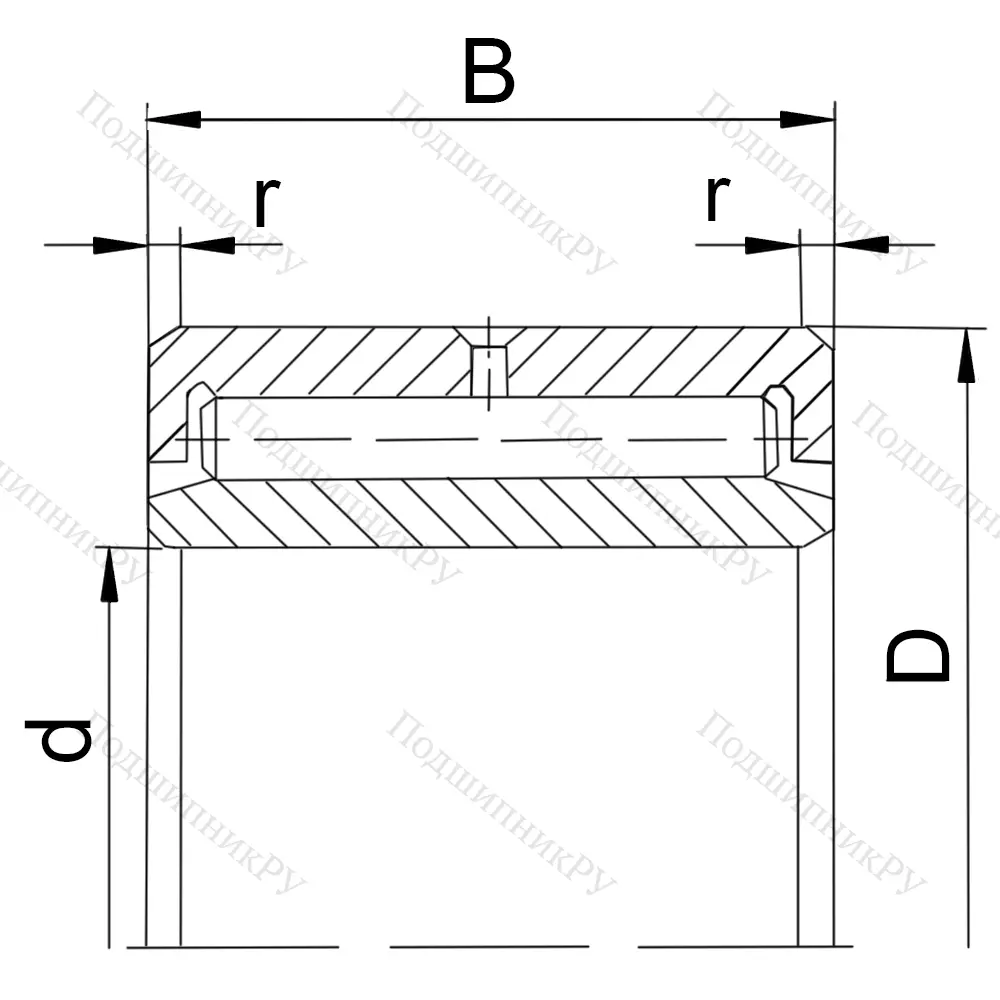 Подшипник NAV 4004 (4074104 ГОСТ) в Новосибирске