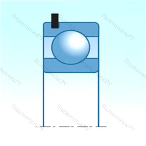 Подшипник шариковый радиальный 6208NRZ