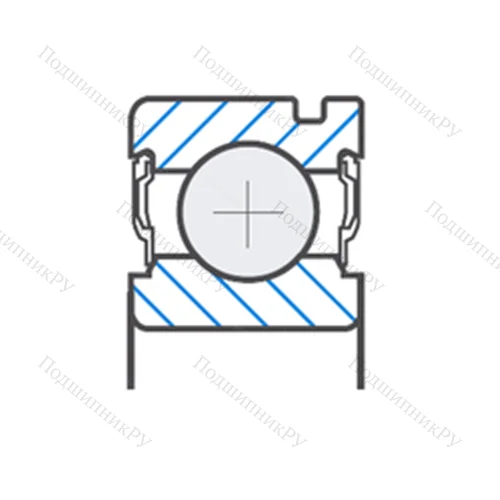 Подшипник шариковый радиальный DG 327618-1RJ 8D