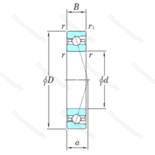 Подшипник шариковый радиально-упорный 3NCHAC 926C