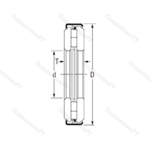 Подшипник игольчатый упорный ARZ 17 40 79 от производителя  TIMKEN