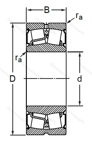 Сферический роликовый подшипник BS 2-2209 2CS (BS 2-2209 2CS) в Новосибирске