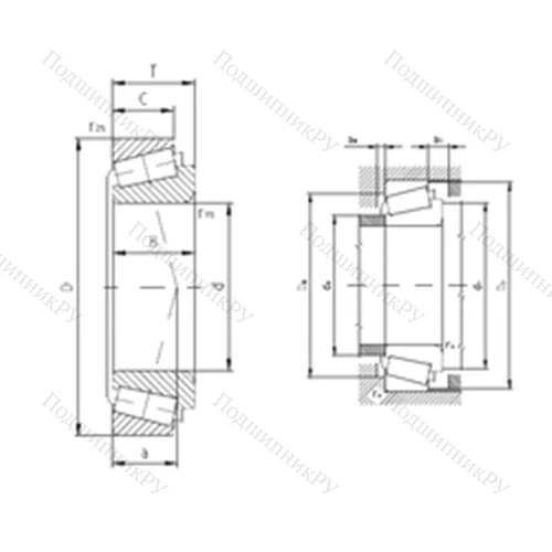 Подшипник роликовый радиально-упорный 32016AX от производителя  ZVL