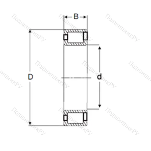Подшипник роликовый радиальный NCF 2930 V от производителя  SIGMA