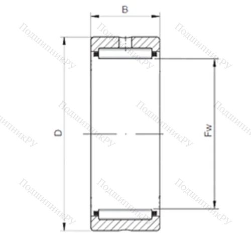 Подшипник игольчатый радиальный RNA 4010 V от производителя  CX Подшипник игольчатый радиальный RNA 4010 V от производителя  CX