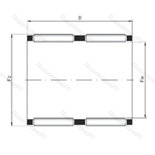 Подшипник игольчатый радиальный KK 68x74x35 от производителя  CX