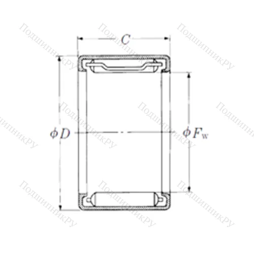 Подшипник игольчатый радиальный FJL-1515