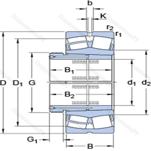 Сферические роликоподшипники на стяжной втулке 24072 CCK 30/W 33 + AOH 24072