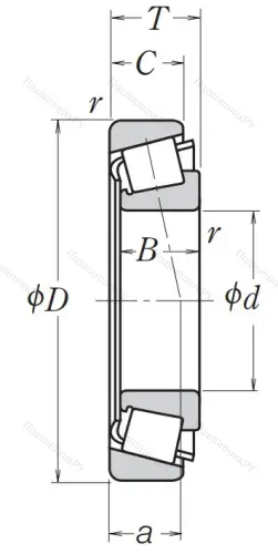 Конический роликовый подшипник HR 32038 XJ от производителя  NSK