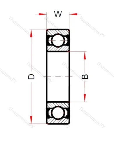 Высокотемпературный подшипник 6007 BHTS ZZ C 4 220°-250° (BECO) от производителя  BECO