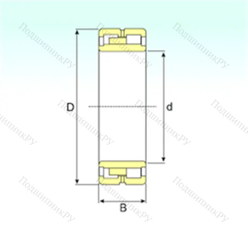 Подшипник роликовый радиальный NNU 4840 K/W 33 от производителя  ISB
