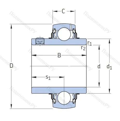 Корпусный подшипник YAR 206-2F в Новосибирске