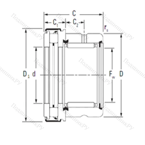 Подшипник комбинированный RAXZ 545 от производителя  TIMKEN Подшипник комбинированный RAXZ 545 от производителя  TIMKEN