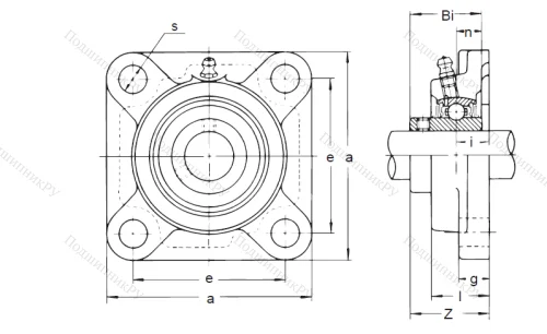 Подшипниковый узел UCF 307 в Новосибирске