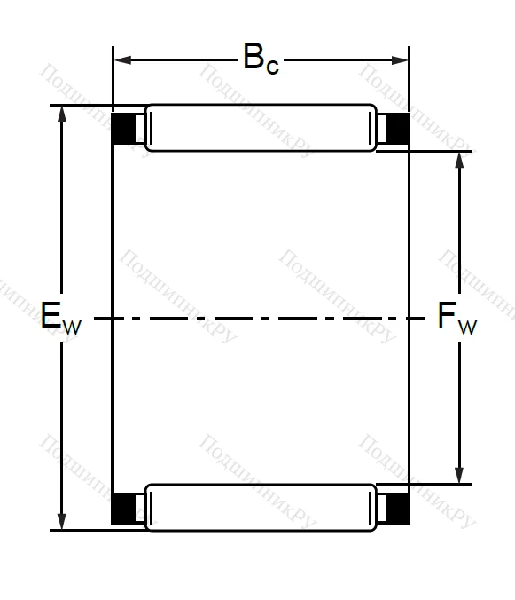 Подшипник K 22x35x45 (KT) в Новосибирске