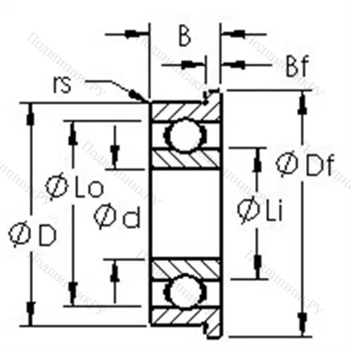 Подшипники шариковые радиальные метрическая серия из нержавеющей стали SMF 137 от производителя  AST Подшипники шариковые радиальные метрическая серия из нержавеющей стали SMF 137 от производителя  AST