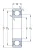 Однорядный шариковый подшипник 61805 2RZ от производителя  SKF