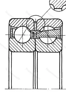 Модификация подшипника 3286308Л размер 40x90x36,5 от производителя  ГПЗ-1
