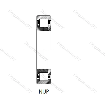 Цилиндрический роликовый подшипник 692409 (NUP 409 N) в Новосибирске
