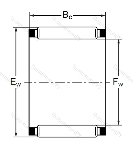 Подшипник K 47x52x34 (KT) в Новосибирске Подшипник K 47x52x34 (KT) в Новосибирске