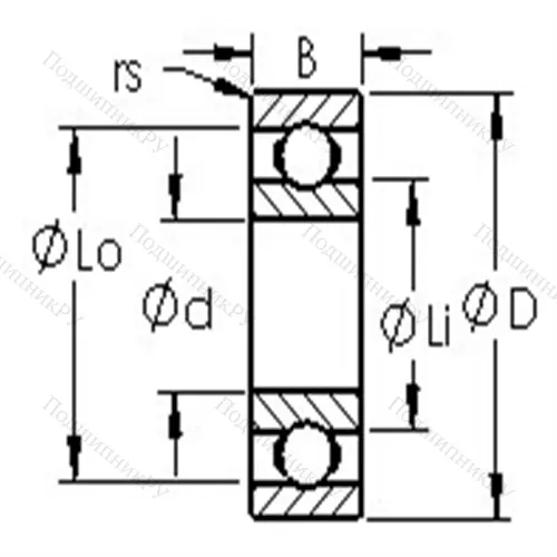 Подшипники шариковые радиальные метрическая серия из нержавеющей стали 607H от производителя  AST Подшипники шариковые радиальные метрическая серия из нержавеющей стали 607H от производителя  AST