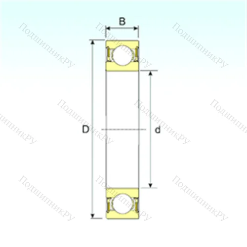 Подшипник шариковый радиальный 61912-2RZ от производителя  ISB Подшипник шариковый радиальный 61912-2RZ от производителя  ISB
