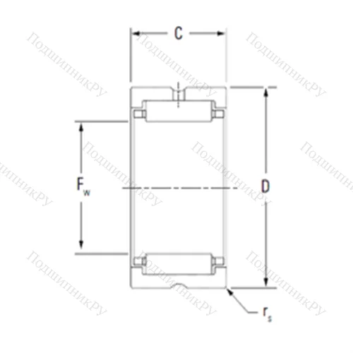 Подшипник игольчатый радиальный HJ-14017048 от производителя  KOYO